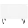 vidaXL Tables basses 2 pcs blanc 50x46x35 cm bois d'ing&eacute;nierie