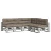 vidaXL Coussins de palette lot de 7 taupe tissu
