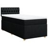 vidaXL Sommier &agrave; lattes de lit avec matelas Noir 90x200 cm Tissu