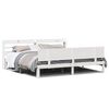 vidaXL Cadre de lit avec t&ecirc;te de lit sans matelas blanc 180x200 cm