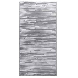 vidaXL Tapis d'ext&eacute;rieur ARAKIL Gris 120x180 cm PP