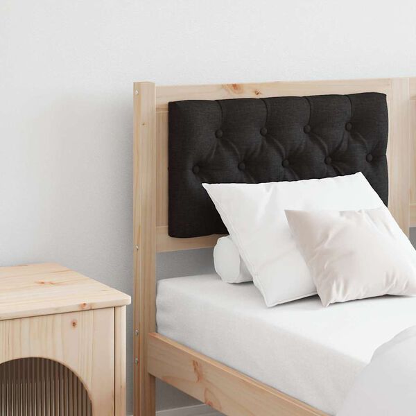 vidaXL T&ecirc;te de lit Autre Marron et noir 140 cm Bois massif en pin