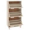 vidaXL Armoire &agrave; chaussures HAMAR Marron miel 59,5x35x117cm Pin massif