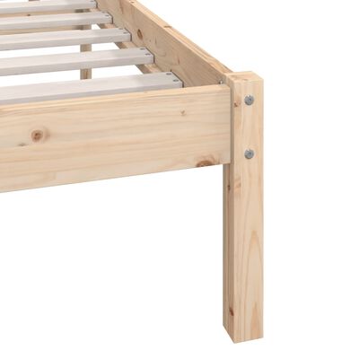 vidaXL Cadre de lit sans matelas bois massif 160x200 cm