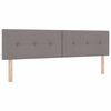 vidaXL T&ecirc;te de lit LED avec des lumi&egrave;res &agrave; LED Taupe 180 cm Polyester