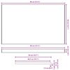 vidaXL Appui de fen&ecirc;tre Blanc 80 x 50 x 4,5 cm PVC