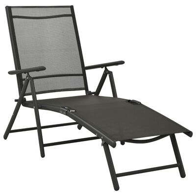 vidaXL Ensemble de salle à manger de jardin 10 pcs Noir et anthracite