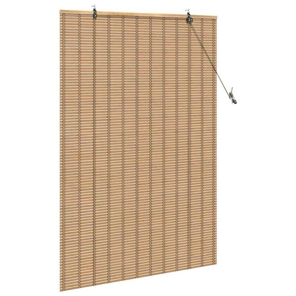 vidaXL Store enrouleur avec des rideaux Nature 110 x 160 cm Bambou