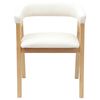 vidaXL Chaises de salle &agrave; manger 2 pcs Naturel 54 x 57 x 73 cm