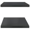 vidaXL &Eacute;tag&egrave;res murales 2 pcs 100x40x3 cm noir acier inoxydable