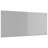 vidaXL Cr&eacute;dence de cuisine Gris clair 90 x 40 cm verre tremp&eacute;