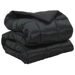 vidaXL Duvet d'hiver 135 x 200 cm 450 g/m&sup2; Noir