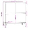 vidaXL Buffet Gris b&eacute;ton 60x35x70 cm Bois d'ing&eacute;nierie