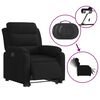 vidaXL Fauteuil inclinable &eacute;lectrique noir velours