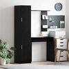 vidaXL Bureau 2 pcs Ch&ecirc;ne noir