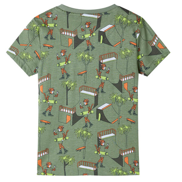 Pyjamas à manches courtes pour enfants kaki clair 104