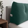 vidaXL Coussin de Dos Vert fonc&eacute; 120 x 24 x 50 cm Velours