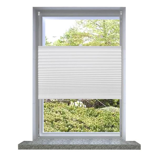 vidaXL Store pliss&eacute; 60x125 cm Blanc