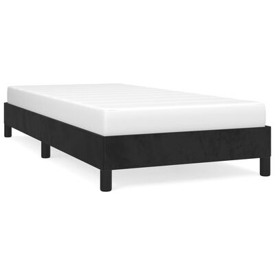 vidaXL Cadre de lit sans matelas noir 100x200 cm velours