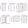 vidaXL Ensemble d'armoires de cuisine 11 pcs Lucca bois d'ing&eacute;nierie