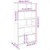 vidaXL Biblioth&egrave;que ch&ecirc;ne sonoma 100x36x189 cm bois d'ing&eacute;nierie