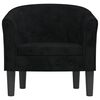 vidaXL Chaise cabriolet noir velours