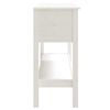 vidaXL Table console Blanc 100x35x75 cm Bois massif de pin