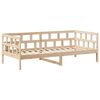 vidaXL Lit de jour avec toit sans matelas 90x190 cm bois massif