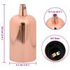 vidaXL Douilles de lampe 2 pcs bronze or rose E27