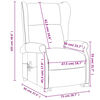 vidaXL Fauteuil Gris clair Tissu