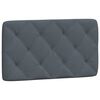 vidaXL Lit avec matelas gris fonc&eacute; 80x200 cm velours
