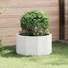 vidaXL Jardini&egrave;re Blanc 60 x 60 x 35 cm Acier