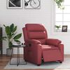 vidaXL Fauteuil inclinable &eacute;lectrique Rouge bordeaux Similicuir