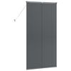 vidaXL Store de Fen&ecirc;tre avec des rideaux Gris fonc&eacute; Aluminium