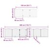 vidaXL Barri&egrave;re pour chien porte pliable 15 panneaux bois de peuplier