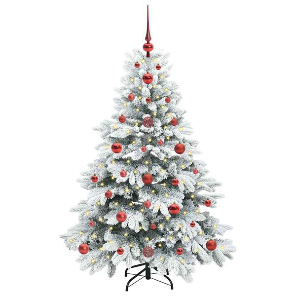 vidaXL Sapin de No&euml;l artificiel avec 150 LED Blanc 120 cm PE et PVC