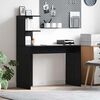 vidaXL Bureau Ch&ecirc;ne noir 102 x 50 x 124 cm Bois d'ing&eacute;nierie