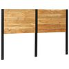 vidaXL T&ecirc;te de lit 160 cm bois massif d'acacia et fer