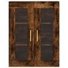 vidaXL Buffet haut Ch&ecirc;ne fum&eacute; 69,5x34x180 cm Bois d'ing&eacute;nierie