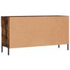 vidaXL Banc &agrave; chaussures ch&ecirc;ne fum&eacute; 102x35x55 cm bois d'ing&eacute;nierie
