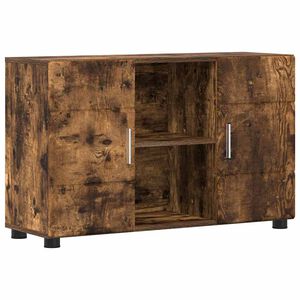 vidaXL Buffet FLORIN 88,5 x 30,5 x 55,5 cm Ch&ecirc;ne fum&eacute;