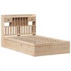 vidaXL Cadre de lit sans matelas 135x190 cm bois de pin massif