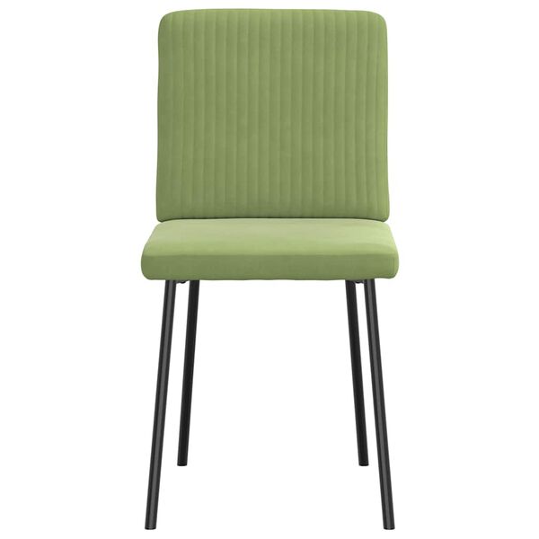 vidaXL Chaises à manger lot de 2 Vert clair Velours