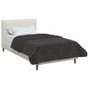 vidaXL Duvet complet toute l'ann&eacute;e Matelass&eacute; Anthracite 155 x 220 cm
