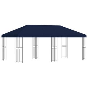vidaXL Abri de jardin 6 x 3 m Bleu Polyester et Acier 190 gsm