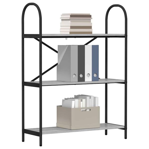 vidaXL &Eacute;tag&egrave;re Gris Sonoma 80 x 30 x 109 cm Bois d'ing&eacute;nierie