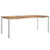 vidaXL Table&agrave;manger Marron 200 x 90 x 75 cm Bois de teck massif
