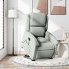 vidaXL Fauteuil inclinable de massage &eacute;lectrique gris clair velours