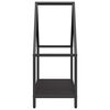 vidaXL Portant de bois chauffage noir 60x25x60 cm