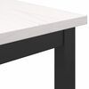 vidaXL table Blanc 100 x 40 x 101 cm Bois d'ing&eacute;nierie et acier
